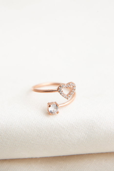 Heliophilia Silver Anillo de Plata de Ley 925 Ajustable